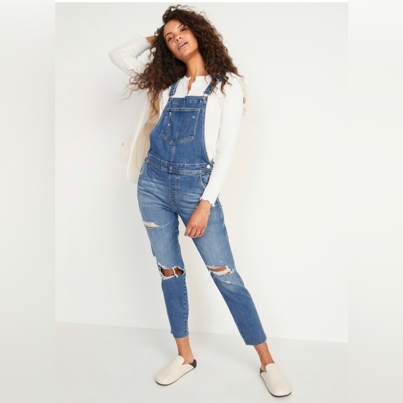 NWT! O.G. Workwear Ripped Jean Overalls for Women - Size 2 - Picture 5 of 7